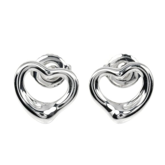 TIFFANY&Co. Open heart Piercing Silver925 1.9g Women - Picture 1 of 5